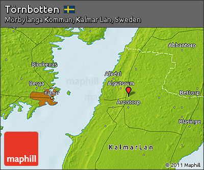 Physical 3D Map of Törnbotten