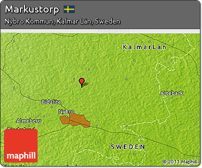 Physical 3D Map of Markustorp