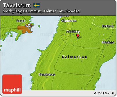 Physical 3D Map of Tävelsrum