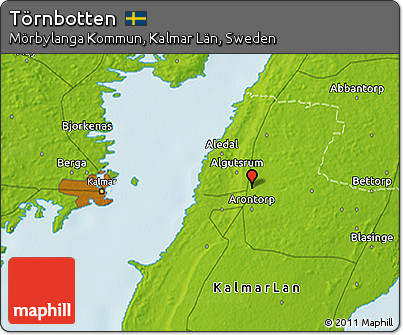Physical 3D Map of Törnbotten