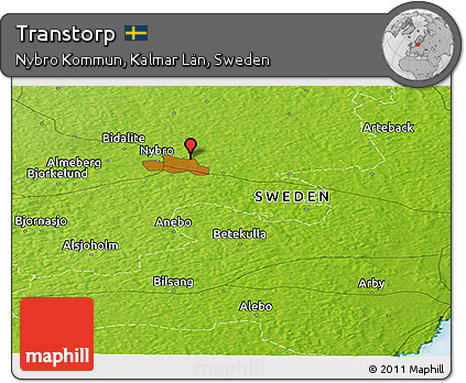 Physical Panoramic Map of Transtorp