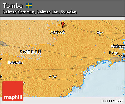 Political Panoramic Map of Tombo