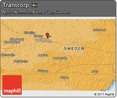 Political Panoramic Map of Transtorp