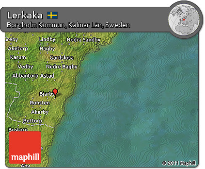 Satellite 3D Map of Lerkaka