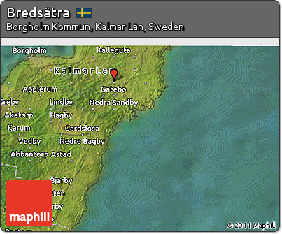 Satellite 3D Map of Bredsätra