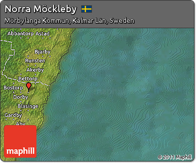 Satellite 3D Map of Norra Möckleby