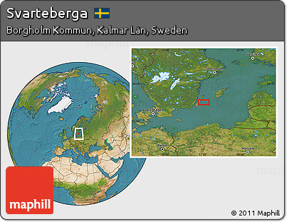 Satellite Location Map of Svarteberga