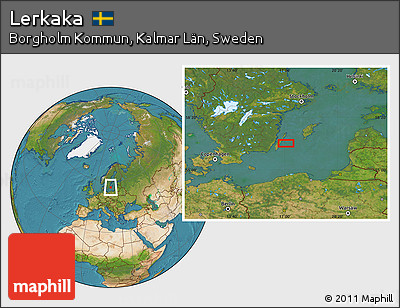 Satellite Location Map of Lerkaka