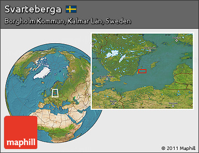 Satellite Location Map of Svarteberga