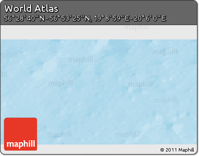 Physical 3D Map of the Area around 56° 41' 3" N, 19° 37' 30" E