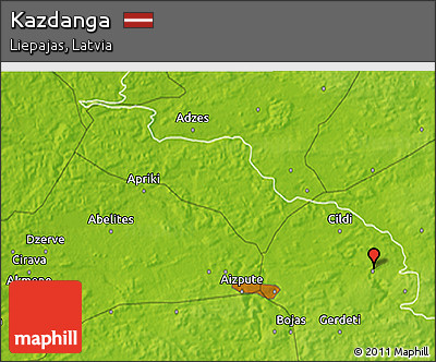 Physical 3D Map of Kazdanga