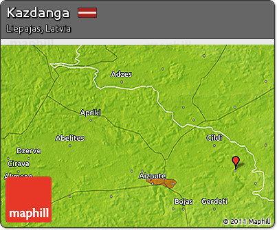 Physical 3D Map of Kazdanga