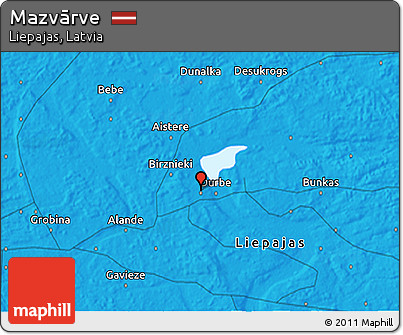 Political 3D Map of Mazvārve