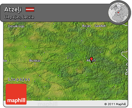 Satellite 3D Map of Atzeļi