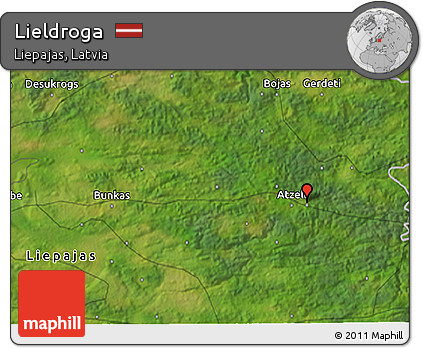 Satellite 3D Map of Lieldroga