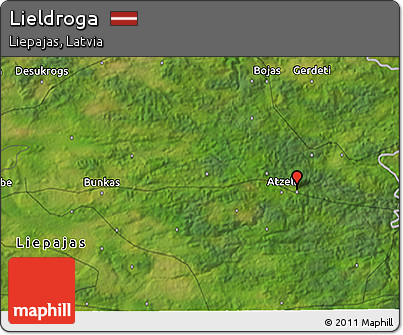 Satellite 3D Map of Lieldroga