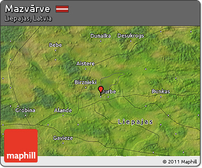 Satellite 3D Map of Mazvārve