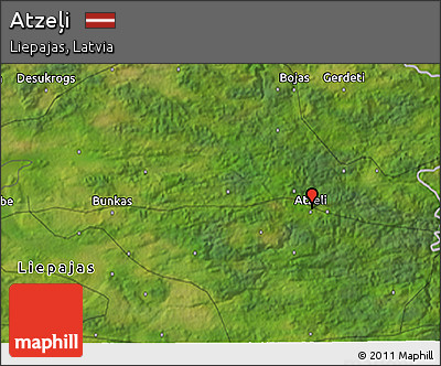 Satellite 3D Map of Atzeļi