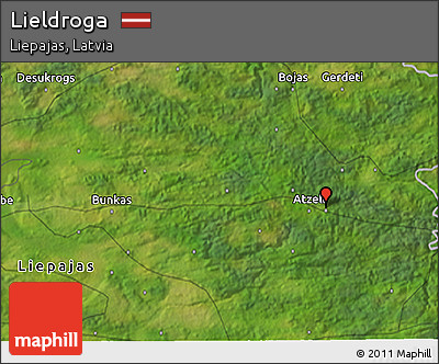 Satellite 3D Map of Lieldroga
