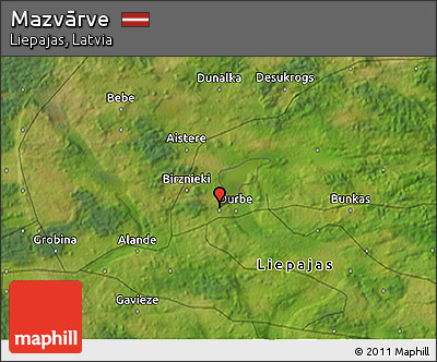 Satellite 3D Map of Mazvārve