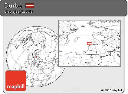 Blank Location Map of Durbe