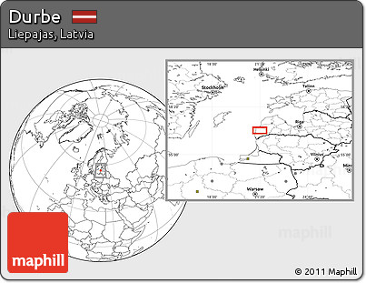 Blank Location Map of Durbe