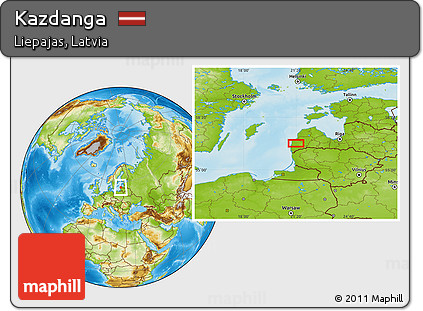 Physical Location Map of Kazdanga