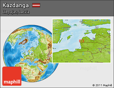 Physical Location Map of Kazdanga