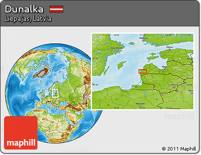 Physical Location Map of Dunalka