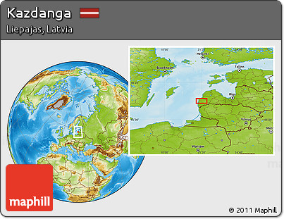 Physical Location Map of Kazdanga