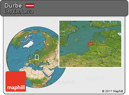 Satellite Location Map of Durbe