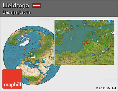 Satellite Location Map of Lieldroga