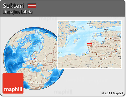 Shaded Relief Location Map of Sukteri