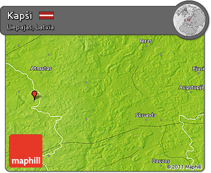 Physical 3D Map of Kapši