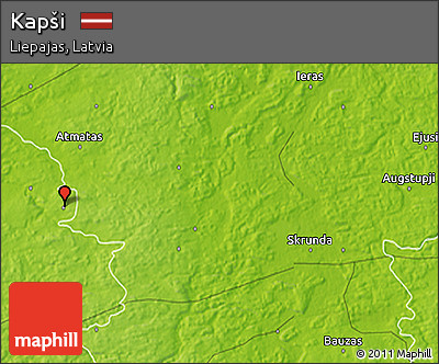 Physical 3D Map of Kapši