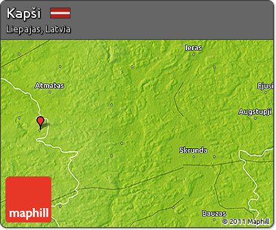 Physical 3D Map of Kapši