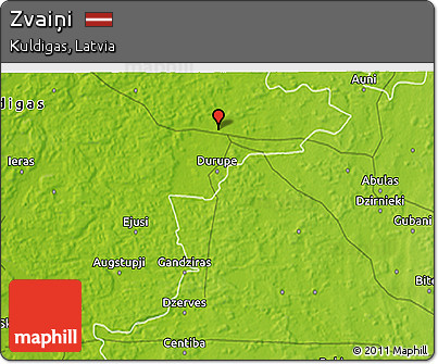 Physical 3D Map of Zvaiņi