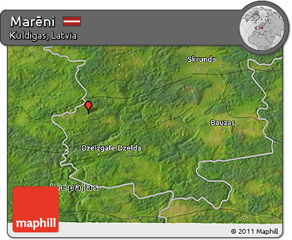 Satellite 3D Map of Marēni