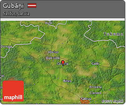 Satellite 3D Map of Gubāņi