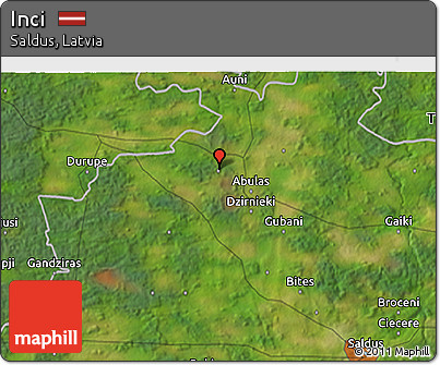 Satellite 3D Map of Inci