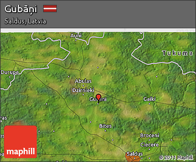 Satellite 3D Map of Gubāņi