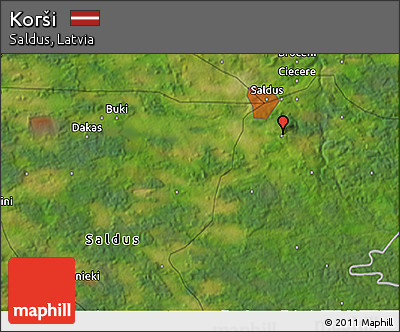 Satellite 3D Map of Korši