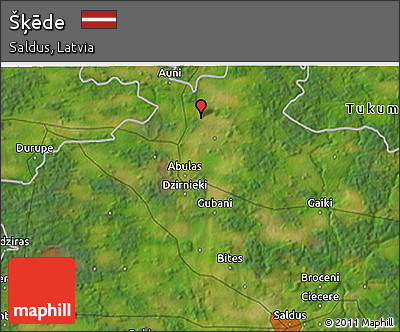 Satellite 3D Map of Šķēde