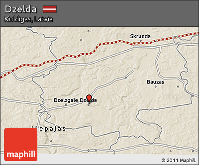 Shaded Relief 3D Map of Dzelda