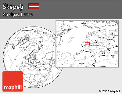Blank Location Map of Škēpeļi