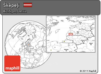 Blank Location Map of Škēpeļi