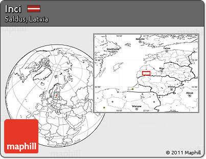 Blank Location Map of Inci