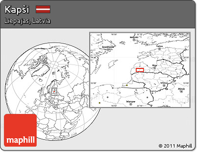 Blank Location Map of Kapši