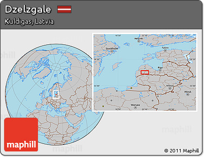 Gray Location Map of Dzelzgale