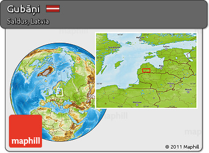 Physical Location Map of Gubāņi